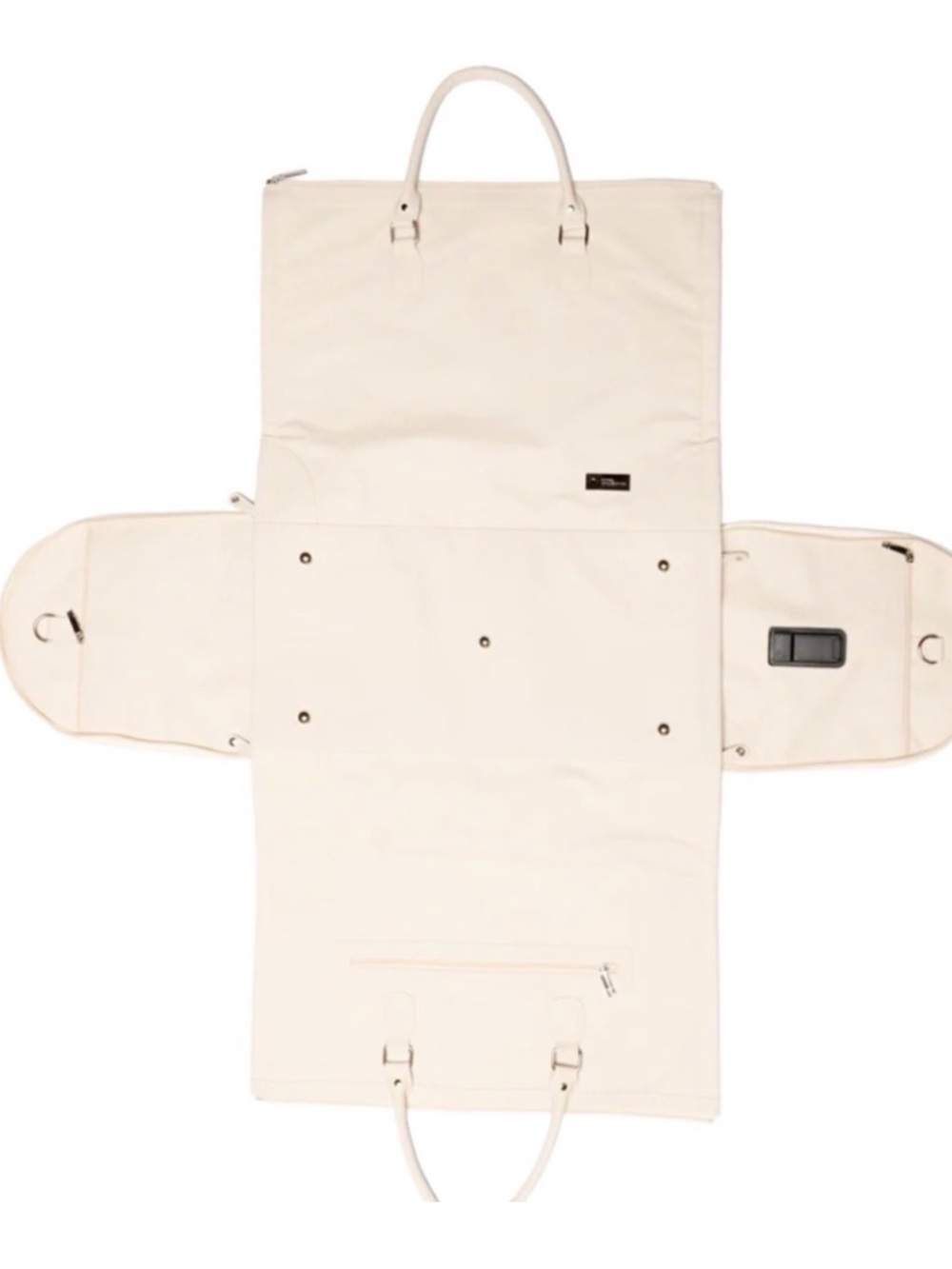 Hotel Collection Cream Fold-Out Garment Carrier